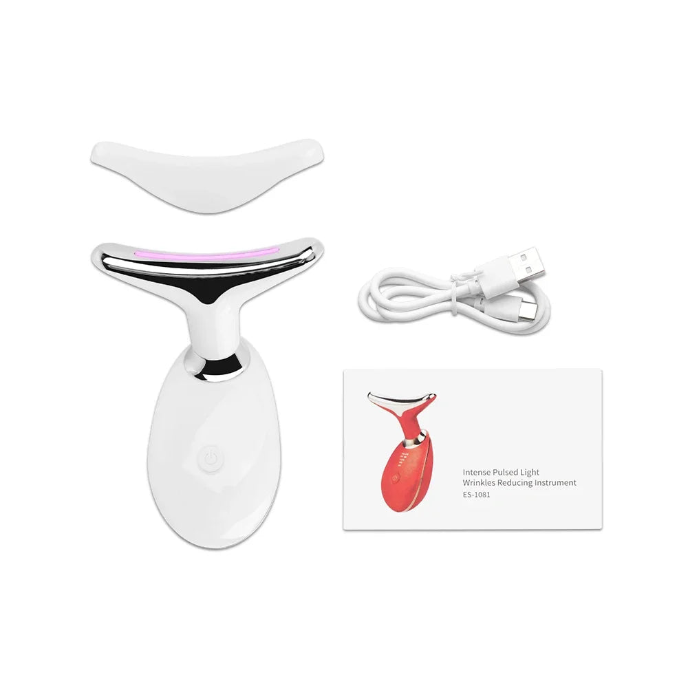 ¡Rejuvenece tu piel sin cirugías!
Con el Dispositivo Facial y Cuello EMS con Luz LED elimina la papada, reduce arrugas y reafirma la piel en minutos.