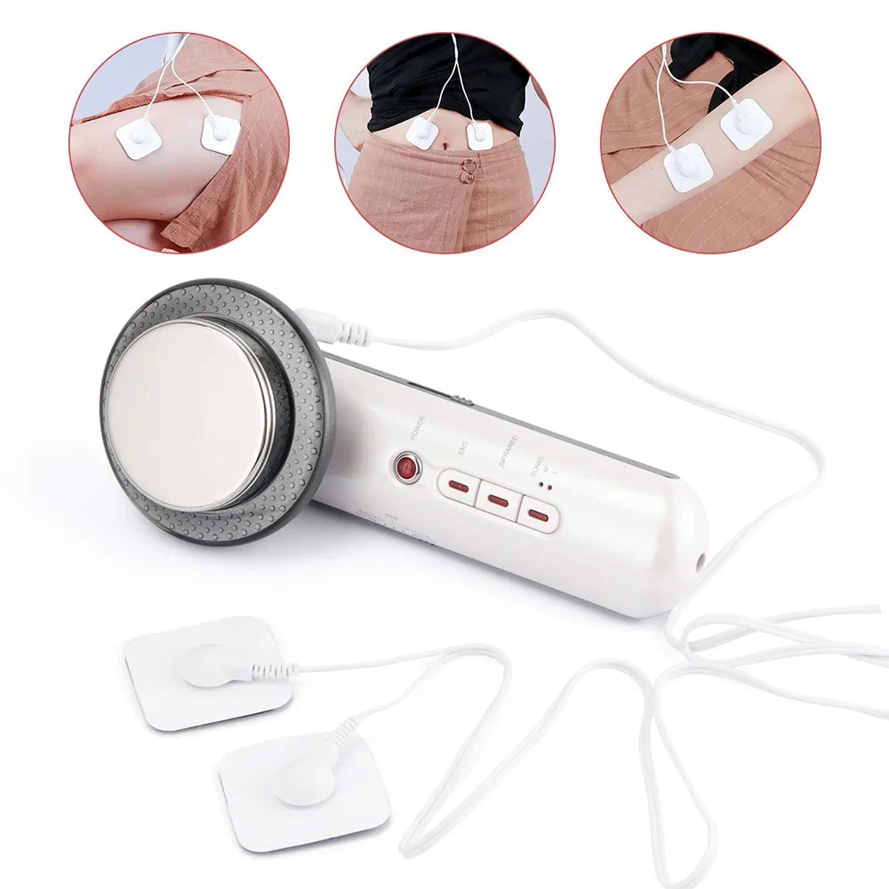 Máquina de Masaje Reductora 6 en 1 con Ultrasonido, EMS e Infrarrojo
Transforma tu rutina de belleza con este dispositivo multifuncional.