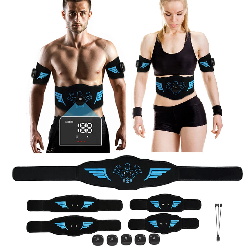 🔥 Cinturón Abdominal EMS | Tonificador & Estimulador Muscular.Lleva tu entrenamiento al siguiente nivel con este cinturón tonificador abdominal EMS. Diseñado para estimular los músculos mediante impulsos eléctricos,