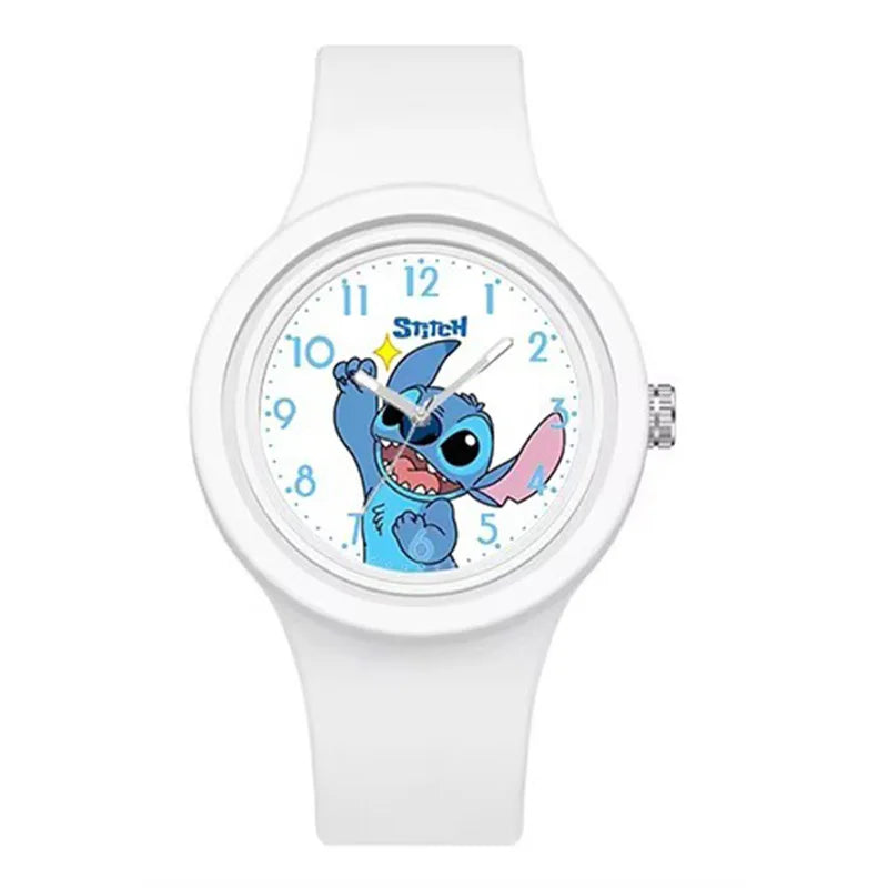 Reloj Disney Anime Stitch Kawaii Lilo & Stitch MINISO para niños, reloj deportivo de silicona. Análogo.