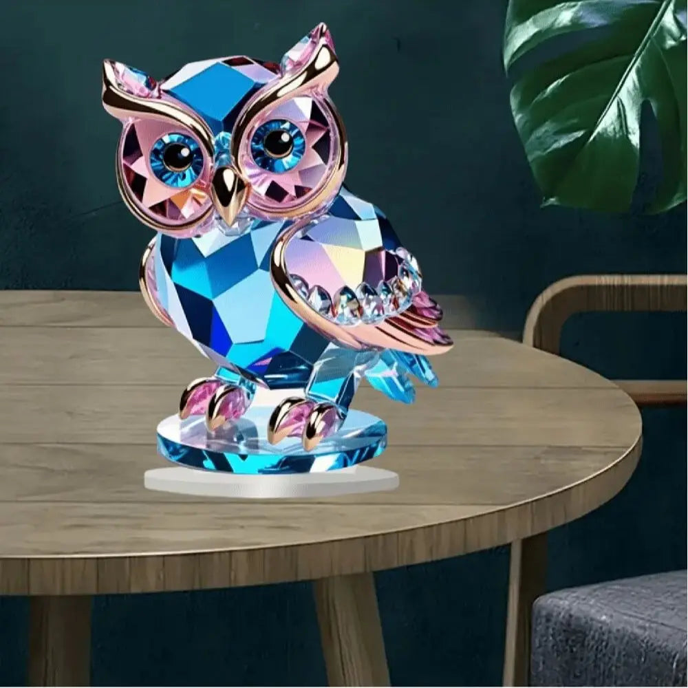 “Búho de Cristal Adorable | Decoración de Escritorio y Hogar con Tema Animal, Perfecto para Mesas, Ventanas, Dormitorios, Salas de Estar u Oficinas.”
