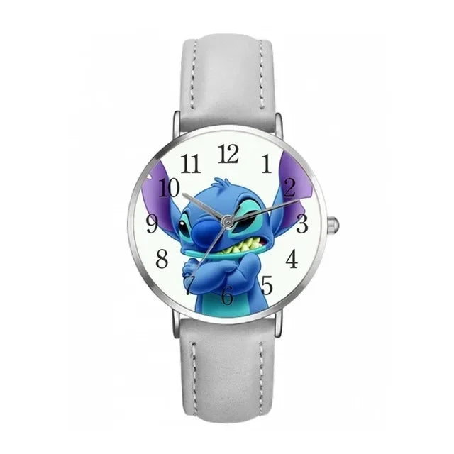 Reloj de moda Disney Stitch Mickey Mouse, Super Héroes favoritos. Análogo.