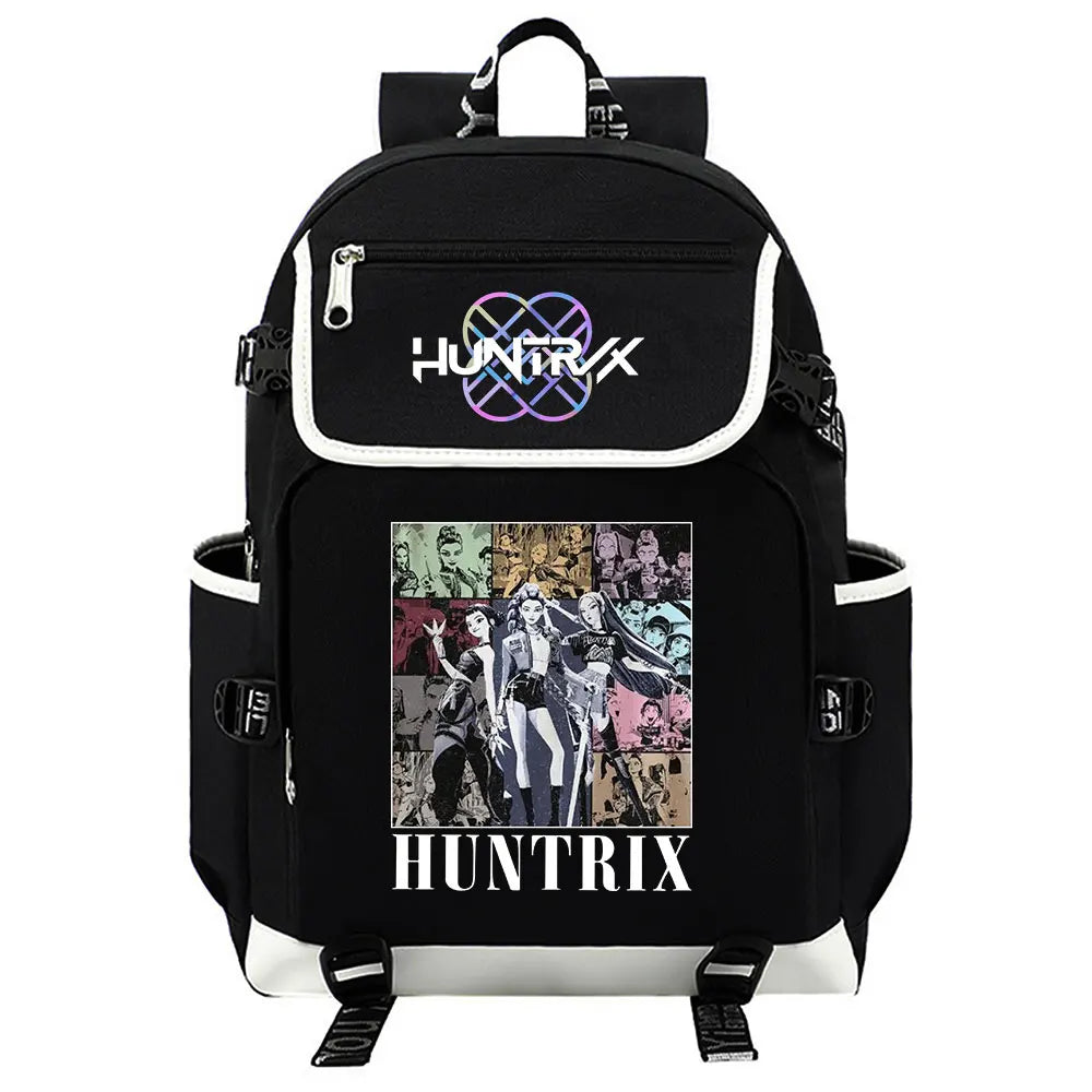 Mochila K-Pop Demon Hunters | Ideal para niñas, niños y adolescentes, con diseño moderno y espacioso. Perfecta para la escuela, viajes o uso diario, combinando estilo casual y funcionalidad para fans del K-Pop.