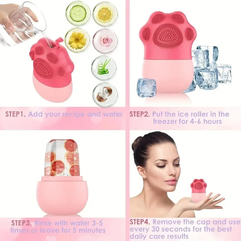 Disfruta de un tratamiento facial refrescante y revitalizante con este molde de hielo de silicona. Su diseño en esfera permite un masaje efectivo que ayuda a levantar y tonificar el rostro, reducir la hinchazón, mejorar la circulación y combatir el acné.