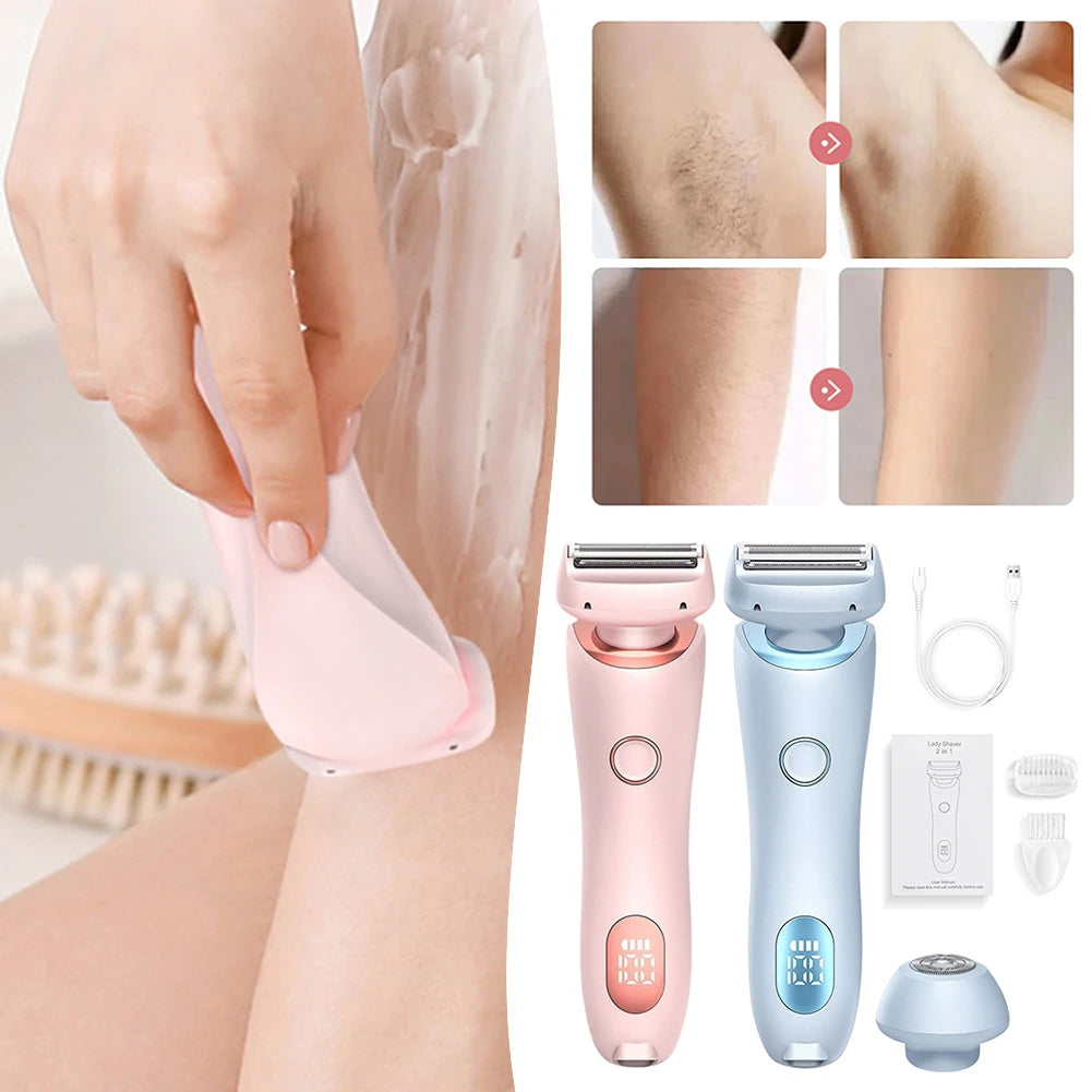 Depiladora Eléctrica Femenina 2 en 1 IPX7 Impermeable ✨
Consigue una piel suave y libre de vello en minutos con esta práctica y elegante afeitadora recargable para mujeres, perfecta para todo el cuerpo.
