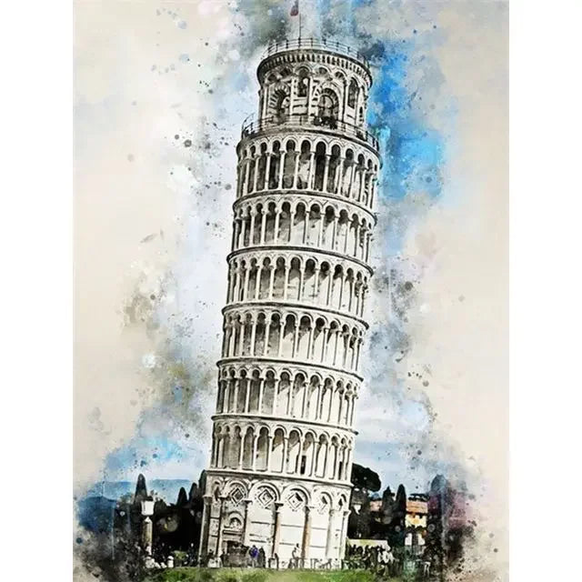 “Lienzo Decorativo de Edificios Famosos del Mundo | Pintura Escénica de Ciudad y Paisaje Urbano, Impresión en Póster para Pared, Arte Moderno para Sala de Estar y Hogar.”