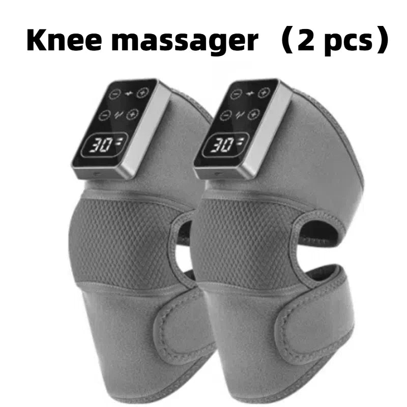 El Masajeador Eléctrico de Rodilla con 3 niveles de vibración y 5 niveles de compresión térmica brinda un masaje profundo que relaja músculos, mejora la circulación y alivia el dolor articular.