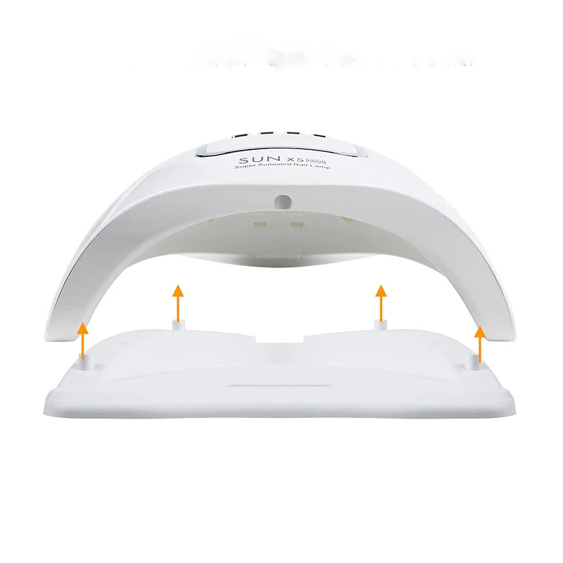La lámpara SUNX5Max 150W UV LED es la herramienta perfecta para un secado rápido y profesional de uñas en gel. Con 45 LEDs de alta potencia, garantiza un acabado uniforme, brillante y duradero,