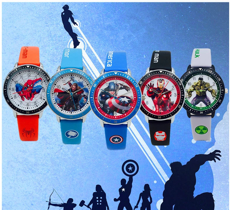 Reloj de moda Disney Stitch Mickey Mouse, Super Héroes favoritos. Análogo.