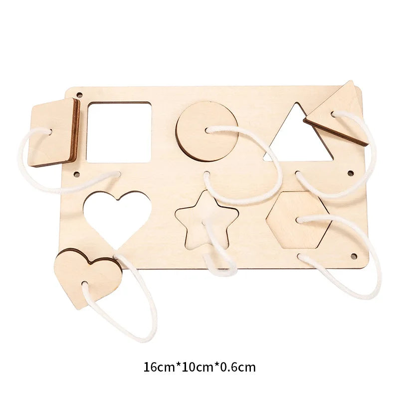 Tablero Montessori Busy Board DIY | Juguete educativo de madera con accesorios sensoriales que estimulan la motricidad fina, la concentración y el aprendizaje práctico. Ideal para que los niños jueguen, exploren y desarrol