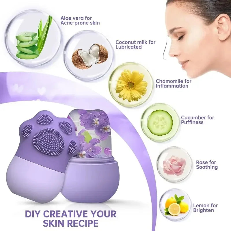 Disfruta de un tratamiento facial refrescante y revitalizante con este molde de hielo de silicona. Su diseño en esfera permite un masaje efectivo que ayuda a levantar y tonificar el rostro, reducir la hinchazón, mejorar la circulación y combatir el acné.
