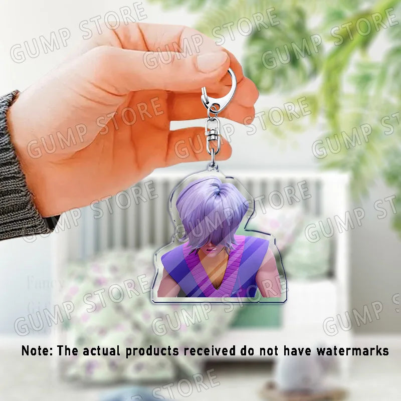 Llavero K-Pop Demon Hunters | Accesorio divertido y coleccionable con personajes Huntrix, Saja, Rumi, Zoey, Jinu y Derpy Tiger. Ideal como regalo, adorno para mochilas o llaves, perfecto para fans que quieren mostrar su estil
