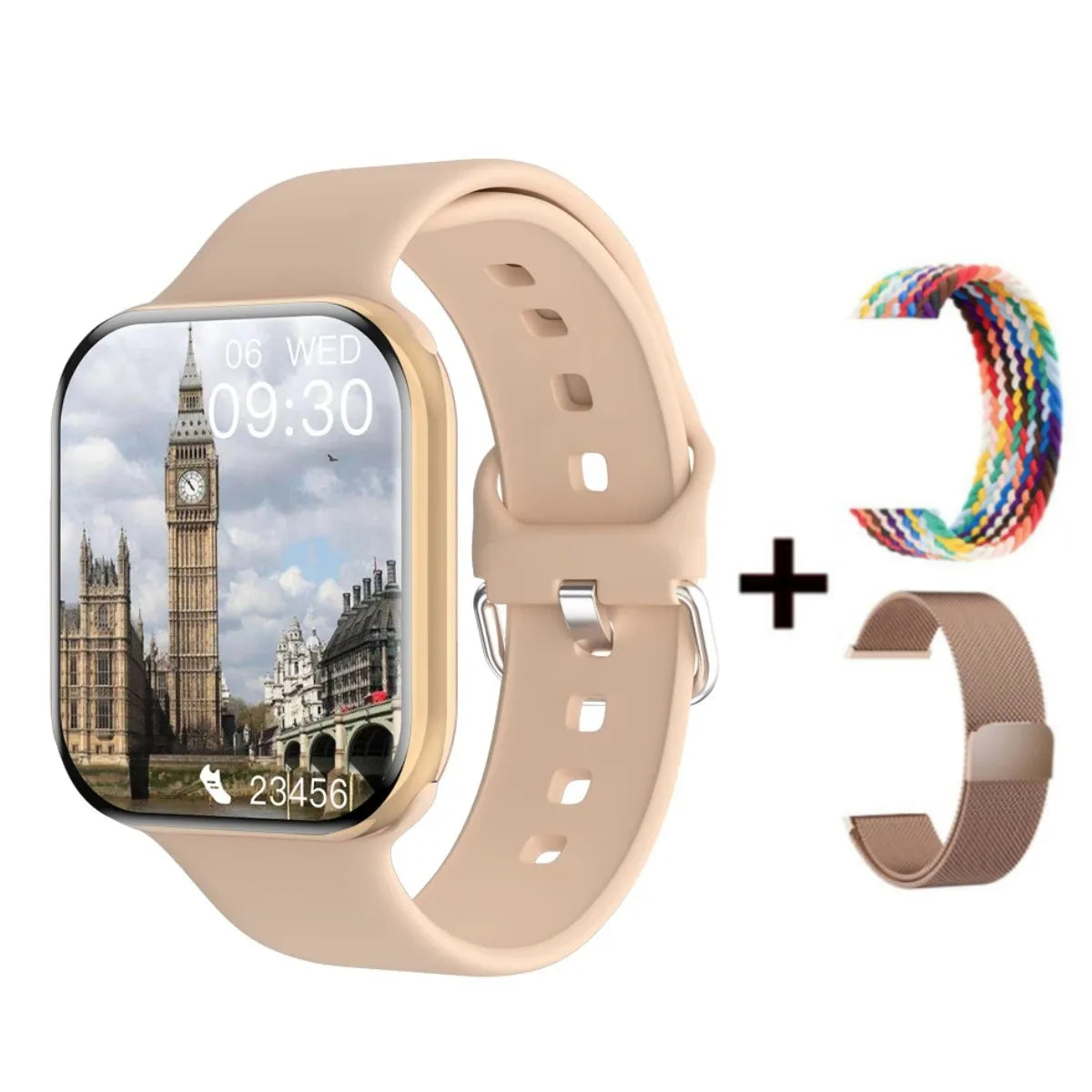 Tecnología y estilo en tu muñeca
El Smartwatch GPS Serie 9 ofrece pantalla Always-On, llamadas Bluetooth, NFC y medición de temperatura corporal. Compatible con iOS y Android, diseñado para hombres y mujeres que buscan sa