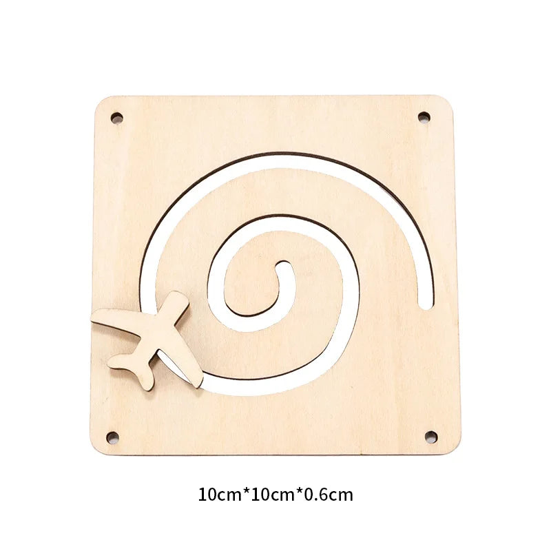 Tablero Montessori Busy Board DIY | Juguete educativo de madera con accesorios sensoriales que estimulan la motricidad fina, la concentración y el aprendizaje práctico. Ideal para que los niños jueguen, exploren y desarrol