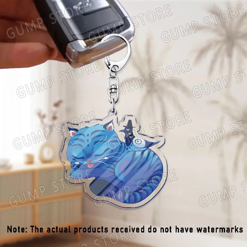Llavero K-Pop Demon Hunters | Accesorio divertido y coleccionable con personajes Huntrix, Saja, Rumi, Zoey, Jinu y Derpy Tiger. Ideal como regalo, adorno para mochilas o llaves, perfecto para fans que quieren mostrar su estil